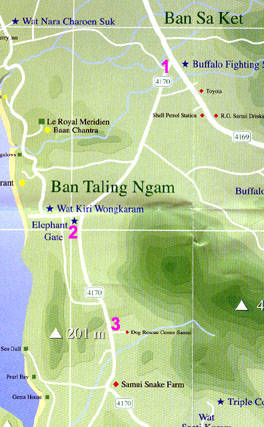 Map location Chaweng